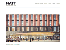 Tablet Screenshot of mattarchitecture.com